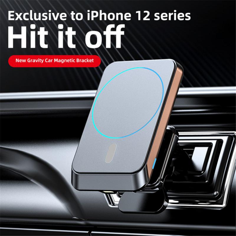 Wireless Charger Car Phone Holder Newest Magnetic Wireless Car Charger Mount For IPhone 12 Pro Max Mini Magsafing Fast Charging