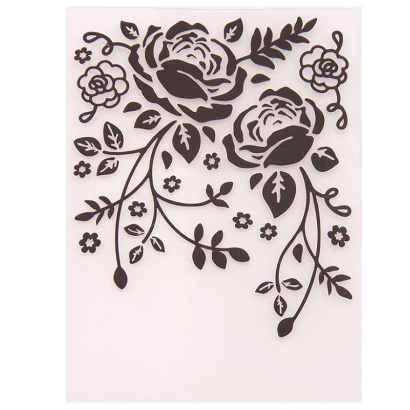 Flower Template Craft Plastic Stencils Making Paper Card Wedding Decoration DIY Scrapbooking 1Pcs Embossing Folders