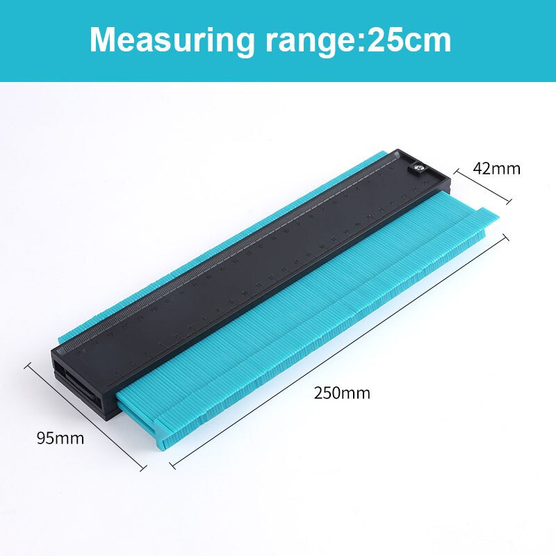 Plastic Gauge Contour Profile Copy Gauge Duplicator Standard 5 Width Wood Marking Tool Tiling Laminate Tiles General Tools: White