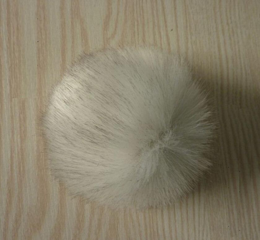 Bont Pompom Bal Hoeden Caps Faux Haarbal DIY Haarbal Schoenen Hoeden Zakken Handschoenen Ballen: 6