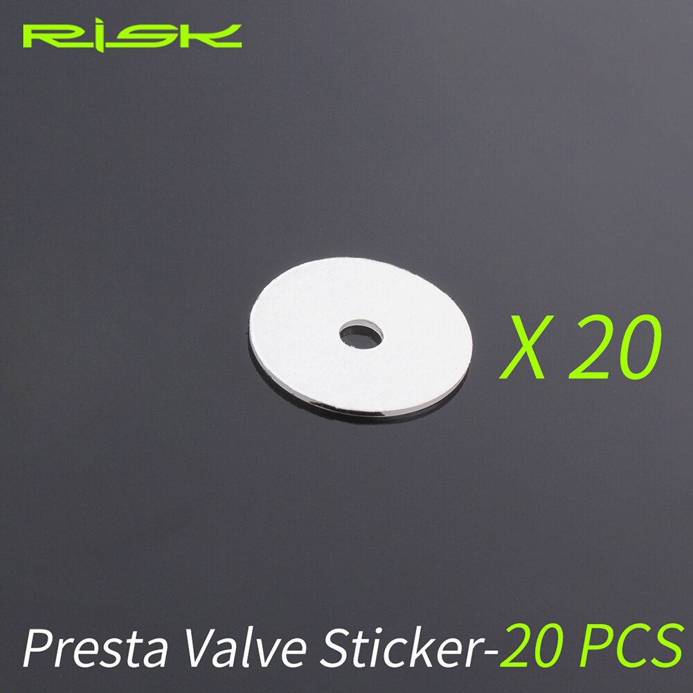 20 Pcs Presta Ventiel Sticker Mtb Fiets Franse Presta Ventiel Sticker Velg Bescherming Gas Air Nozzle Lijm Pad Tube band Pakking