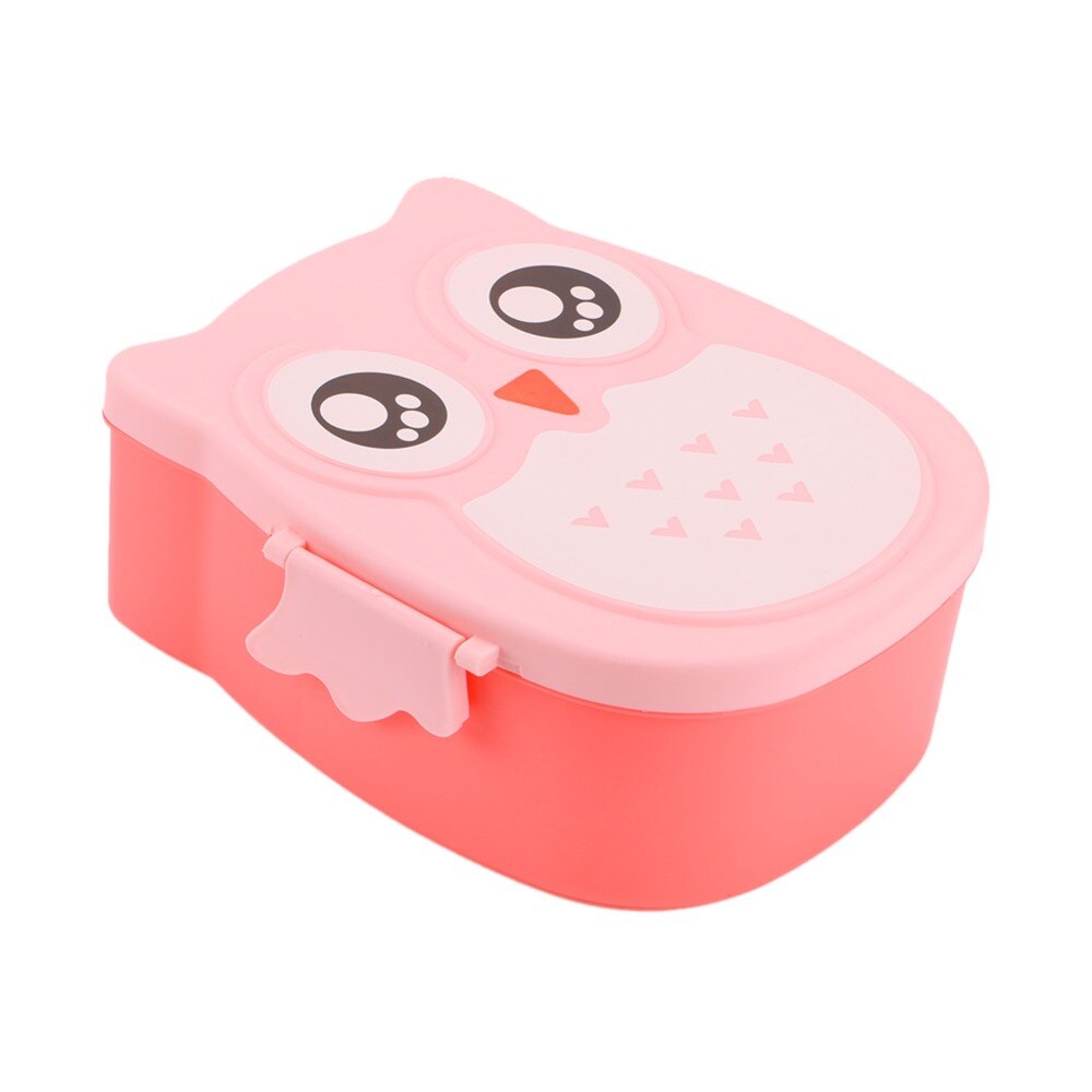 1Pcs Cartoon Owl Shape Lunch Box Food Container Sushi Bento Box With Spoon For Kids School Student Picnic Food Fruit Storage Box