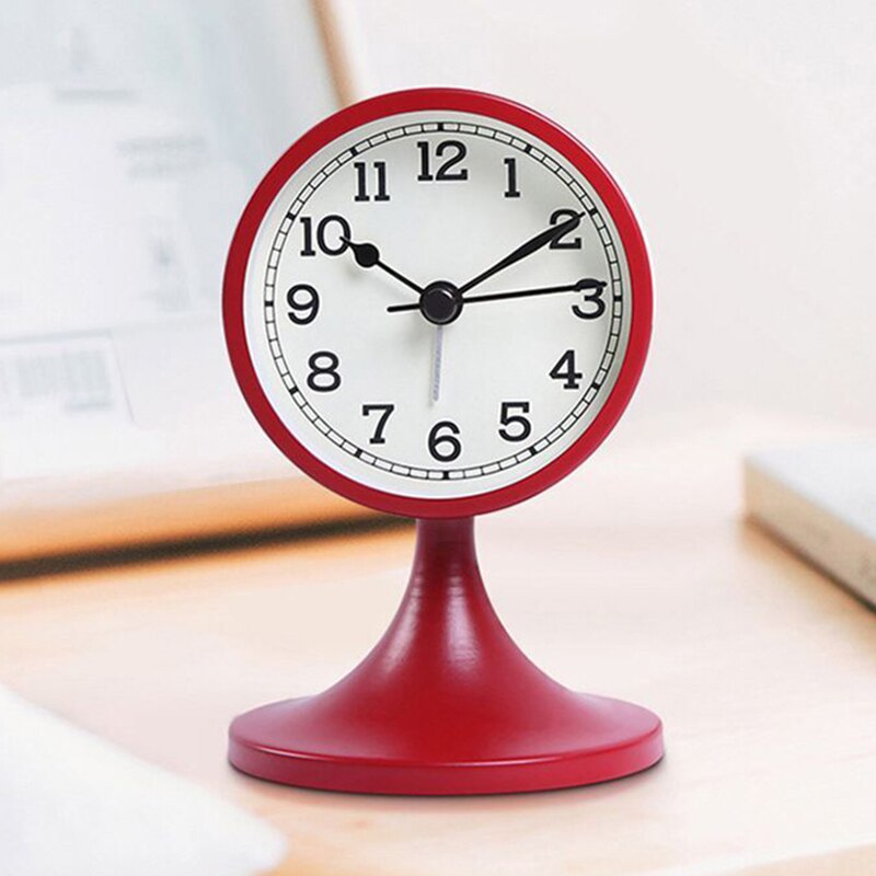 Nordic style alarm clock Simple students with bedroom bedside mute modern personality lazy desktop small alarm clock