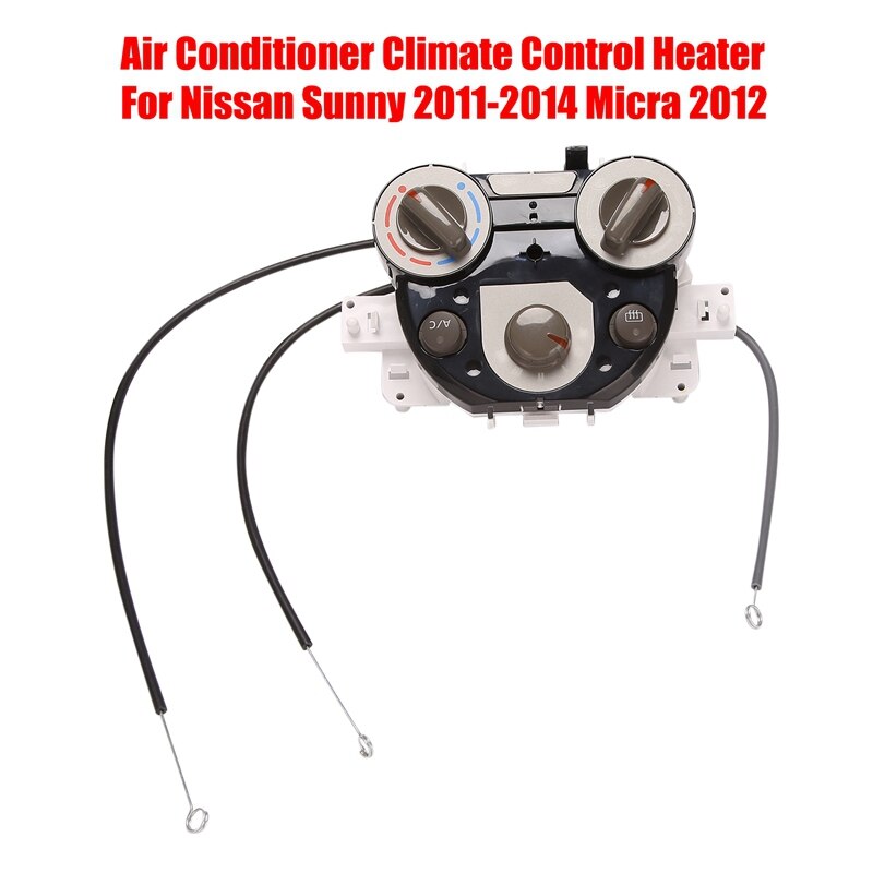Car Interior Air Conditioner Climate Control AC Warm Air Heater Switch Panel for Nissan Sunny Micra: Default Title