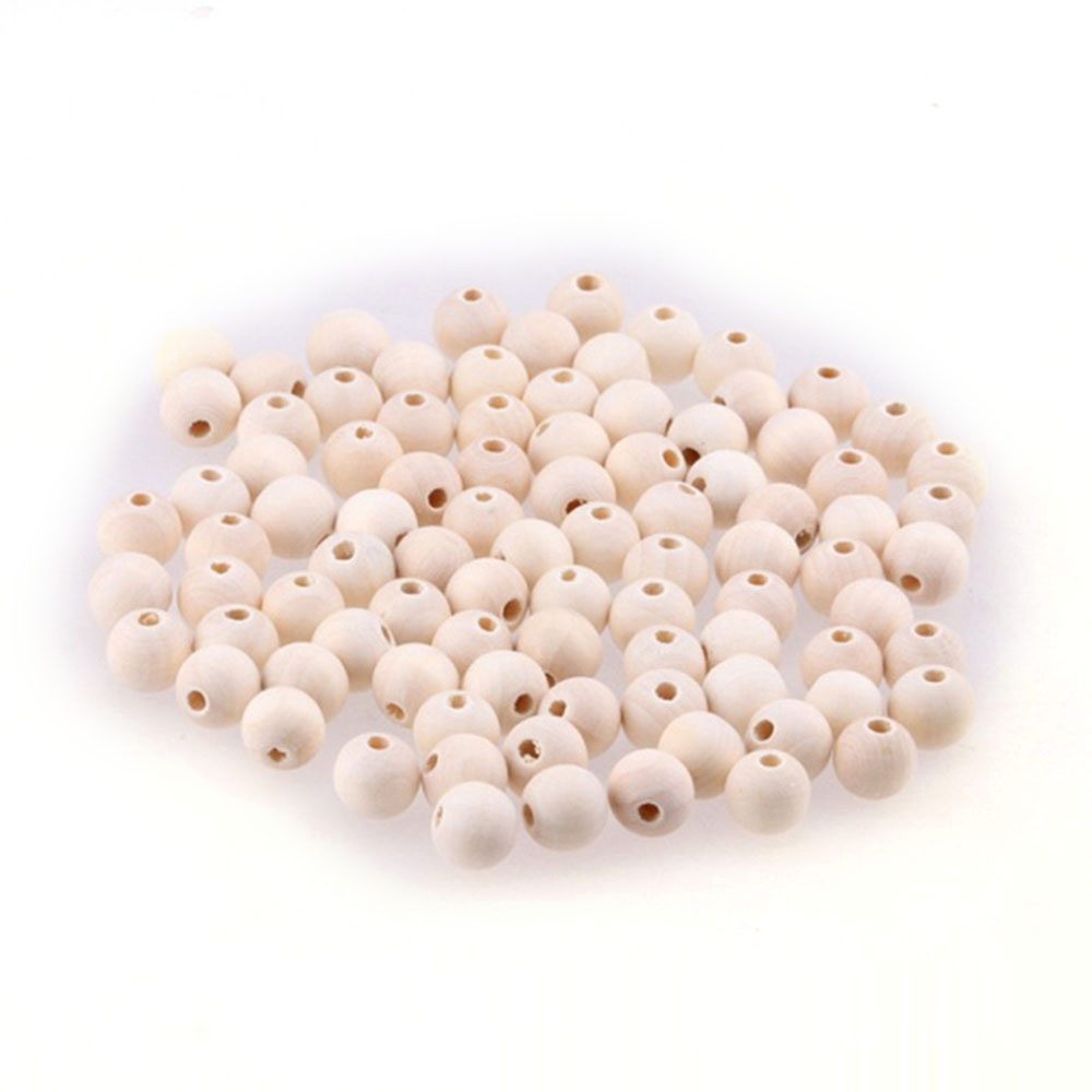 Cuentas de madera redondas, bolas de madera de 6/8/10/12/14/16/18/20/25/30/35 ~ 50mm para joyería DIY, pulsera colgante, decoración hecha a mano