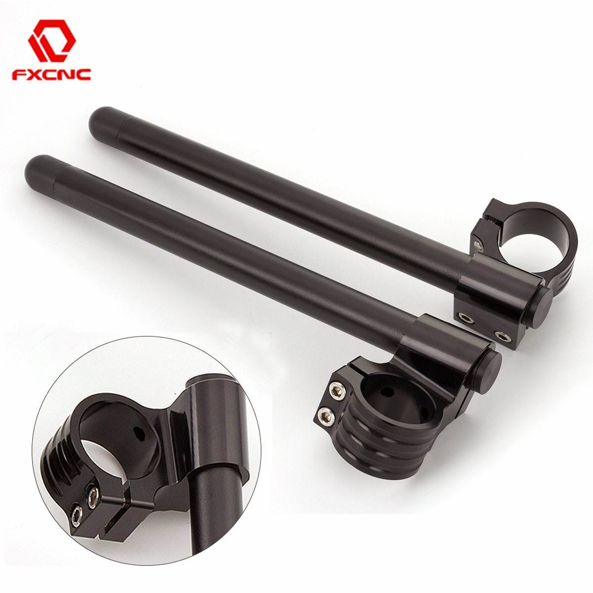 Motorrad-Lenker, Lenker, Cafe Rennfahrer, Clip-an-Ons, Gabel, 31, 33, 35, 36, 37, 41, 43, 45, 47, 48, 50 51 52 53 54 mm, Steigleitung-Klemme
