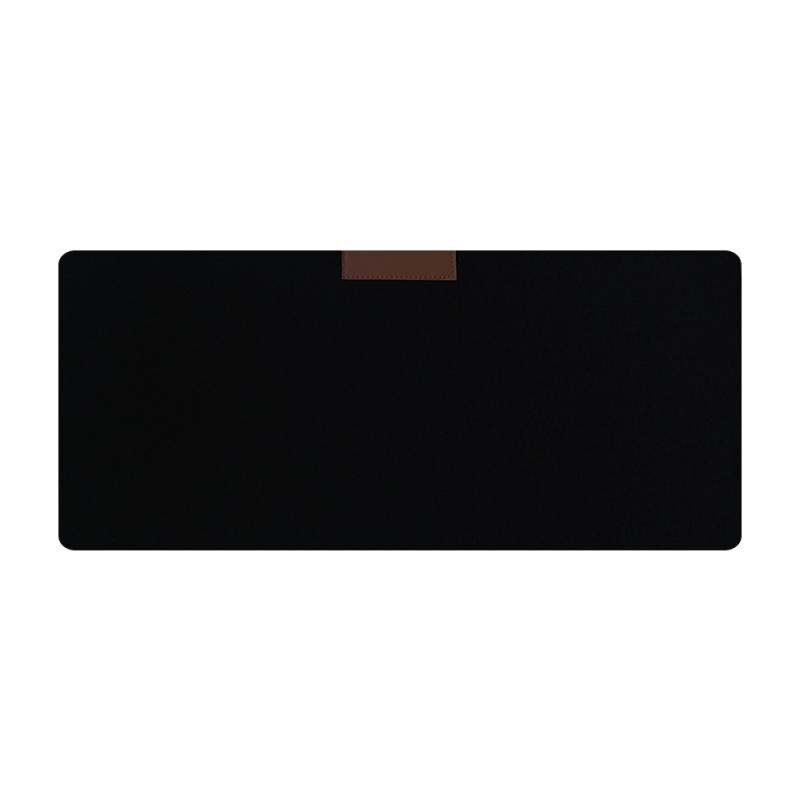 Tapis de souris Extra Large feutre Non-tissé main tapis de souris tapis de bureau tapis de clavier 320*700mm tapis de souris de jeu Surface Mause tapis de clavier: black