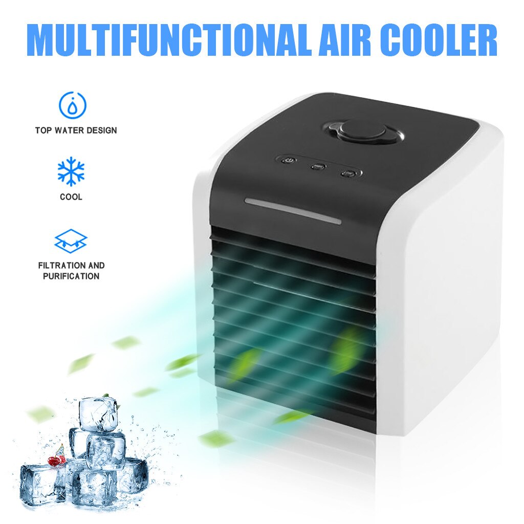 Mini Portable Air Conditioner Fan Personal Space Cooler USB Mini Portable Air Conditioner Humidifier Air Cooler Upgraded Mute #Z: Default Title