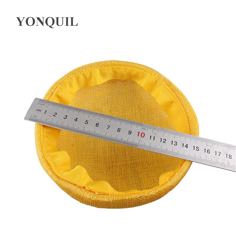 Sinamay-sombreros de 4 capas para mujer, Bases de tocado redondas de 15 CM, de , accesorios para el cabello para de boda