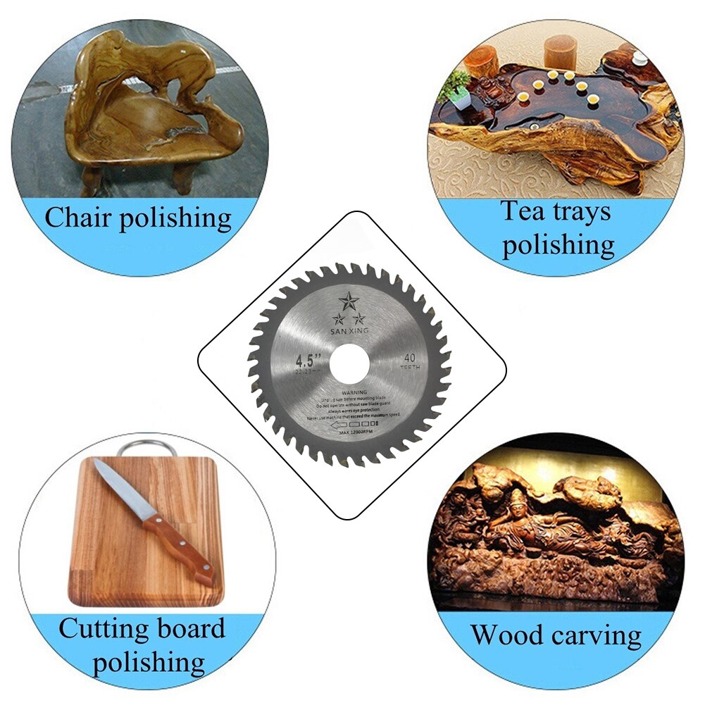 Multifunctionele Hout Zaagblad Timmerwerk Houtbewerking 40T Carving Disc Circulaire Metalen Doorslijpschijf Voor Haakse Slijper