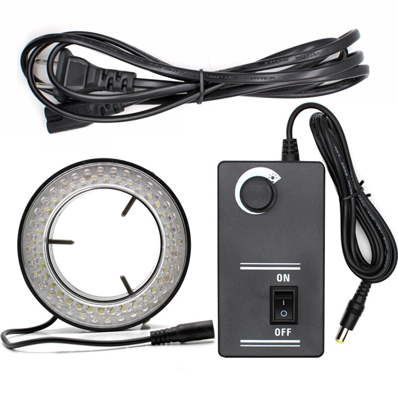 72MM Inner Diameter 72 Microscope Ring LED Light Industrial Vision Ring Light Source Electron Microscope Adjustable Light Source
