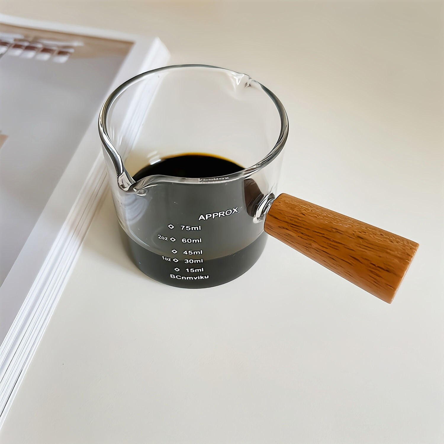 Wooden Handle Coffee Cup with Double Tip Heat Resi... – Grandado