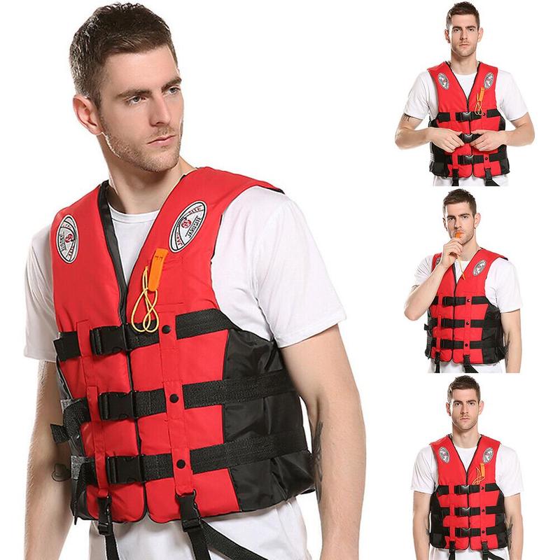 Adults Life-jacket Aid Vest Kayak Ski Buoyancy Fishing Surfing Watersport Swimming Universal Boat Boating Windsurfing X7T6