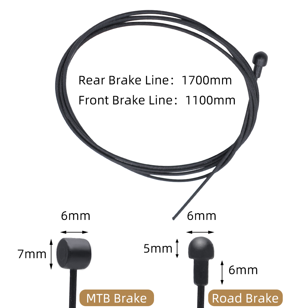 1PC Coated Brake Cable Shifting Cable Mountain Road Bicycle Front Rear Derailleur Brake Cable Inside Line Bicycle Accessories