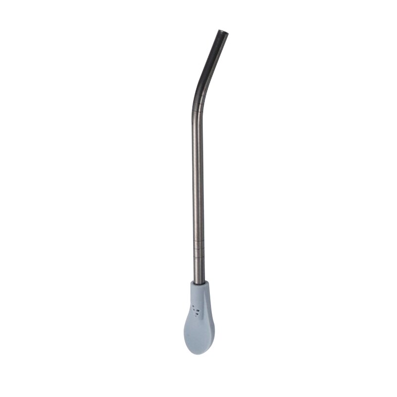 Pajita de acero inoxidable para beber agua y zumo, cuchara reutilizable con filtro para té, accesorios para el hogar y la cocina, 1 unidad: B