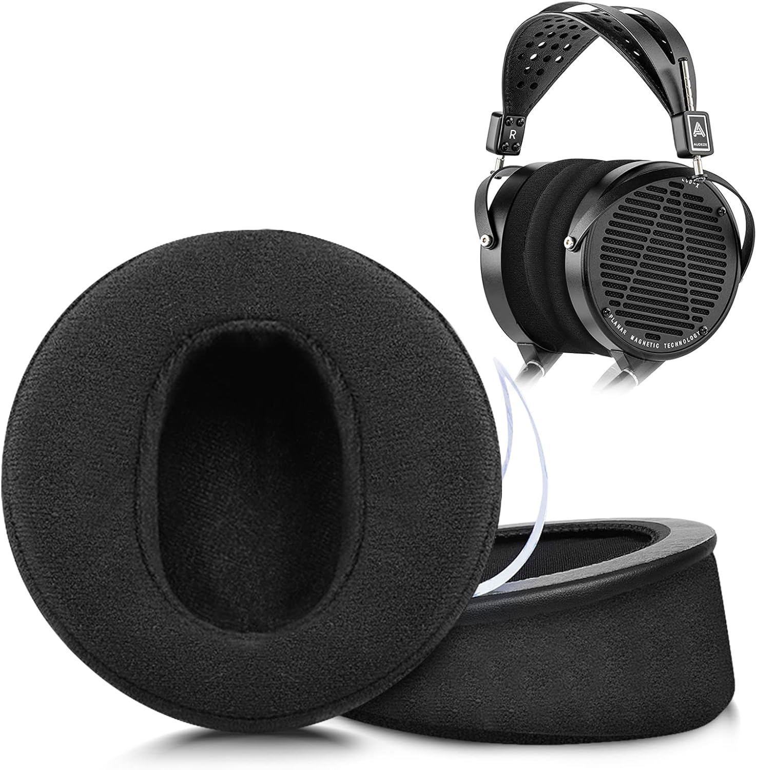 Vervanging Oorkussens Kussens Cover Earpad Voor Audeze LCD2 LCD-2 Classic LCD-3 LCD-4 LCD-4Z LCD-X LCD-XC LCD-MX4 Hoofdtelefoon: CORAL