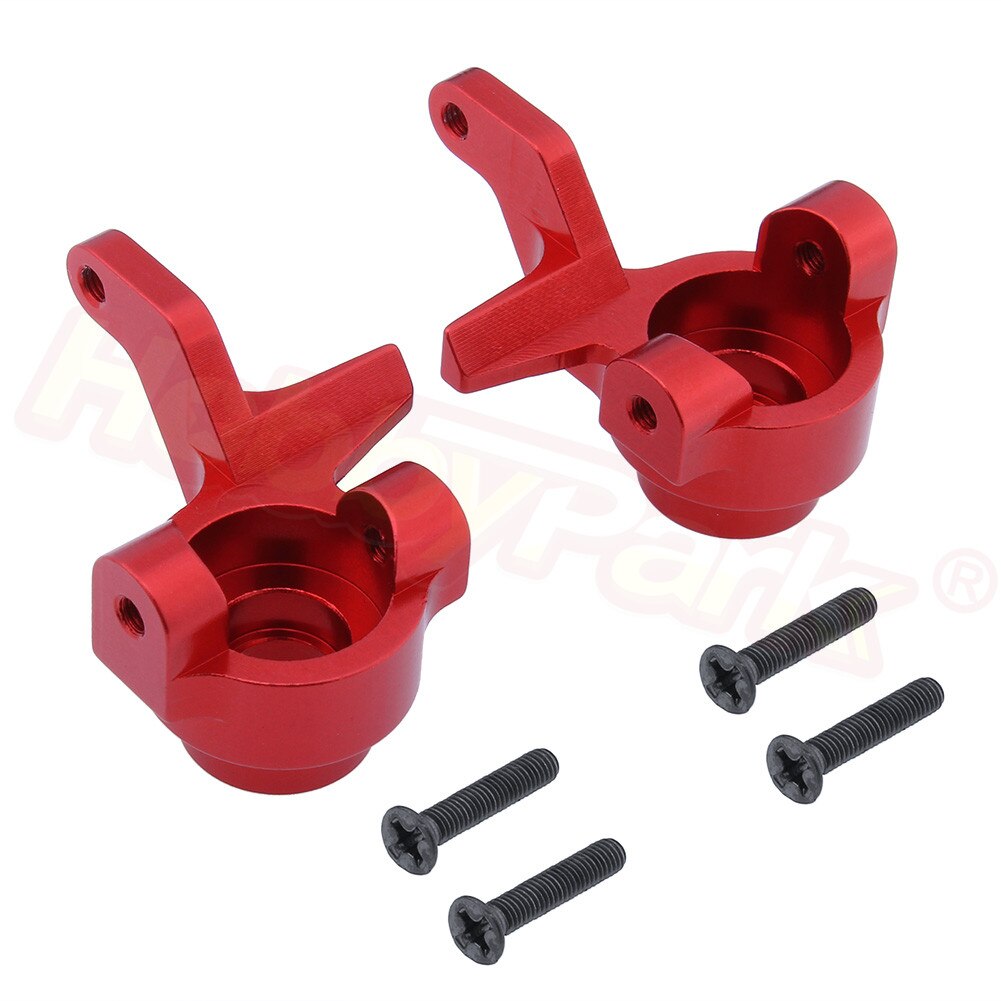 Front Aluminum Knuckle Arm Set For 1:10 Electric Himoto E10 E10MT E10MTL Bowie Off Road Monster Truck Upgrade Parts: Red 7989