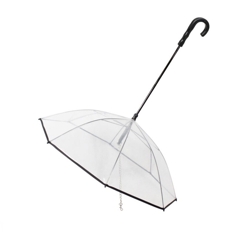 Paraguas transparente para perros y gatos pequeños, funda transparente resistente al agua, ajustable, para lluvia, nieve, viaje al aire libre, novedad: Common version