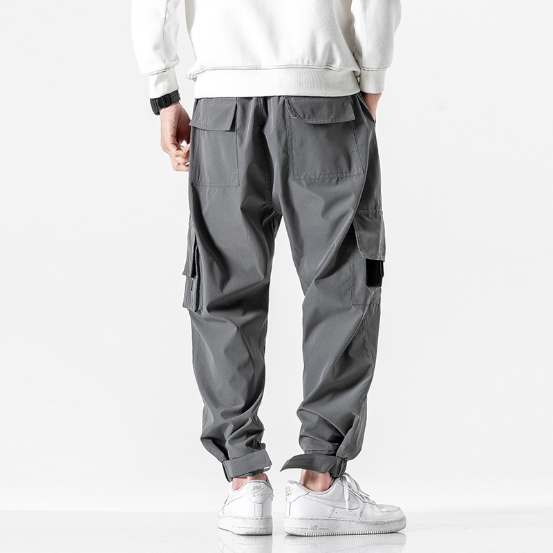 Cargobukser mænd street style løs hip hop joggerbukser mænd afslappede joggingbukser mænd streetwear