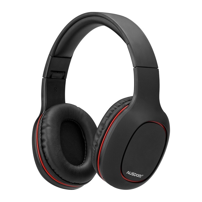 AUSDOM M09 Over-Ear Stereo Wired Wireless Bluetooth Headphone V4.2 Foldable Bluetooth Headset With Mic Support TF Card: Default Title