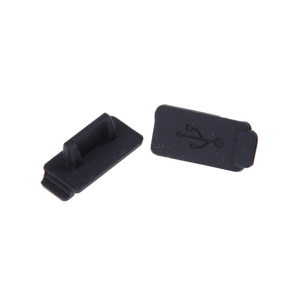 10 st slitstark svart pc bärbar usb-täckplugg propp gummi mjukt dammlock usb 2.0 3.0 gränssnitt förhindrar rostdammplugg