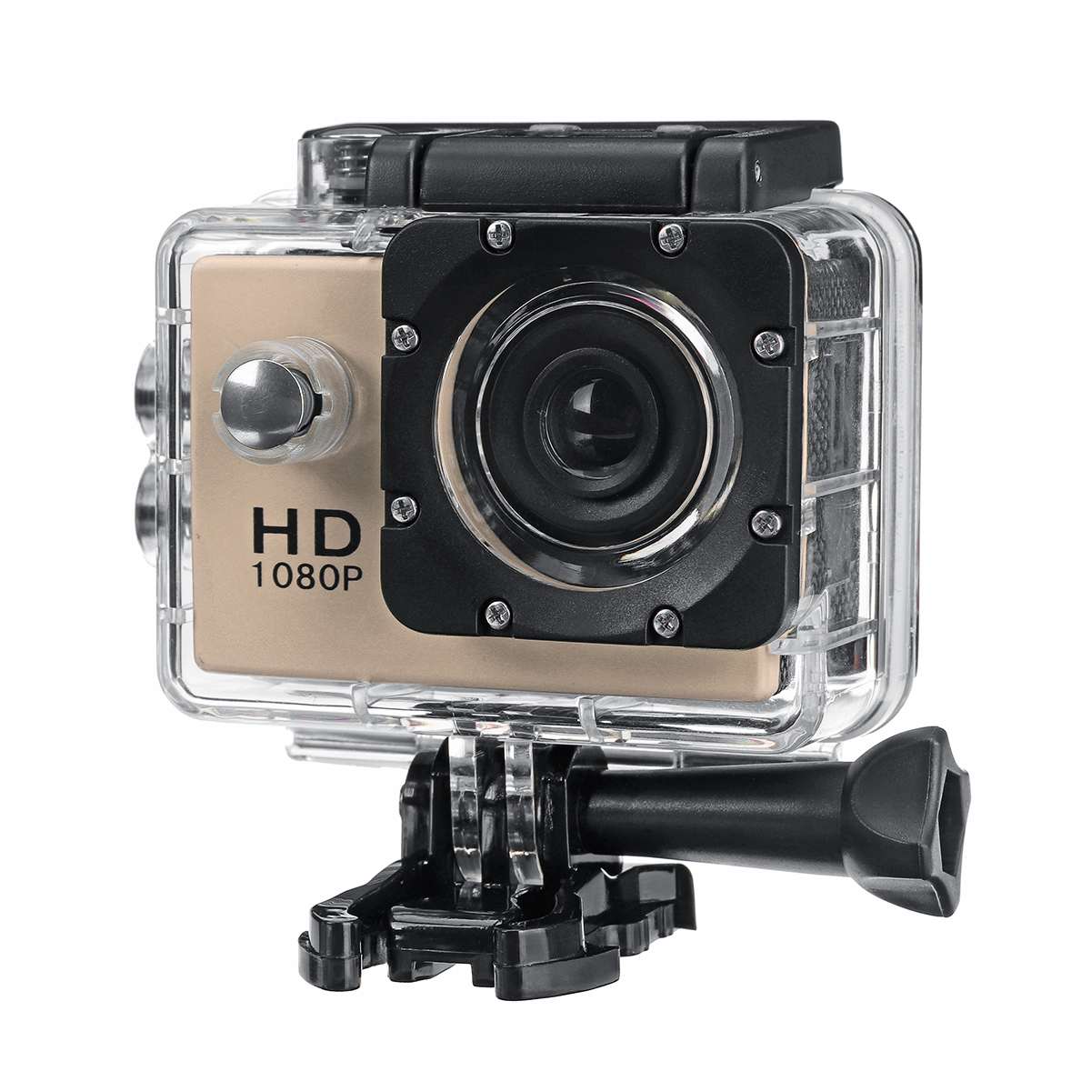 Sports Camera 1080P 4K 2.0'' Waterproof Recorder Sj4000 LCD Screen Outdoor Skiing Driving Sport DV Camcorder Multifunctional: Gold