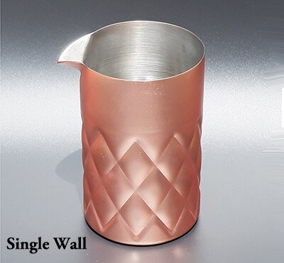 580ml Stirring Tin Cocktail Mixing Glass Double-walled and Vacuum Insulated For Temperature Consistency Bar Tool