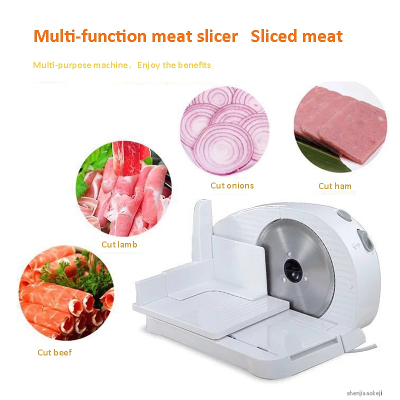 Electric Meat Slicer Features Precision Thickness Control bread toast food slicers cutter for frozen beef vegetable slicing 220V