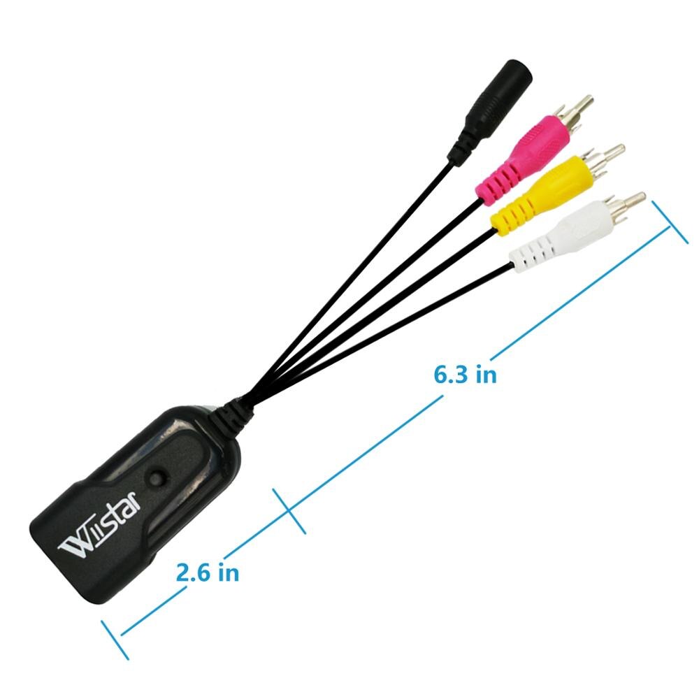 Wiistar HDMI to AV RCA Male Converter mini hdmi2av rca1080P NTSC/PAL for PC HDTV PS3 VCR HDMI to Male AV Video Box