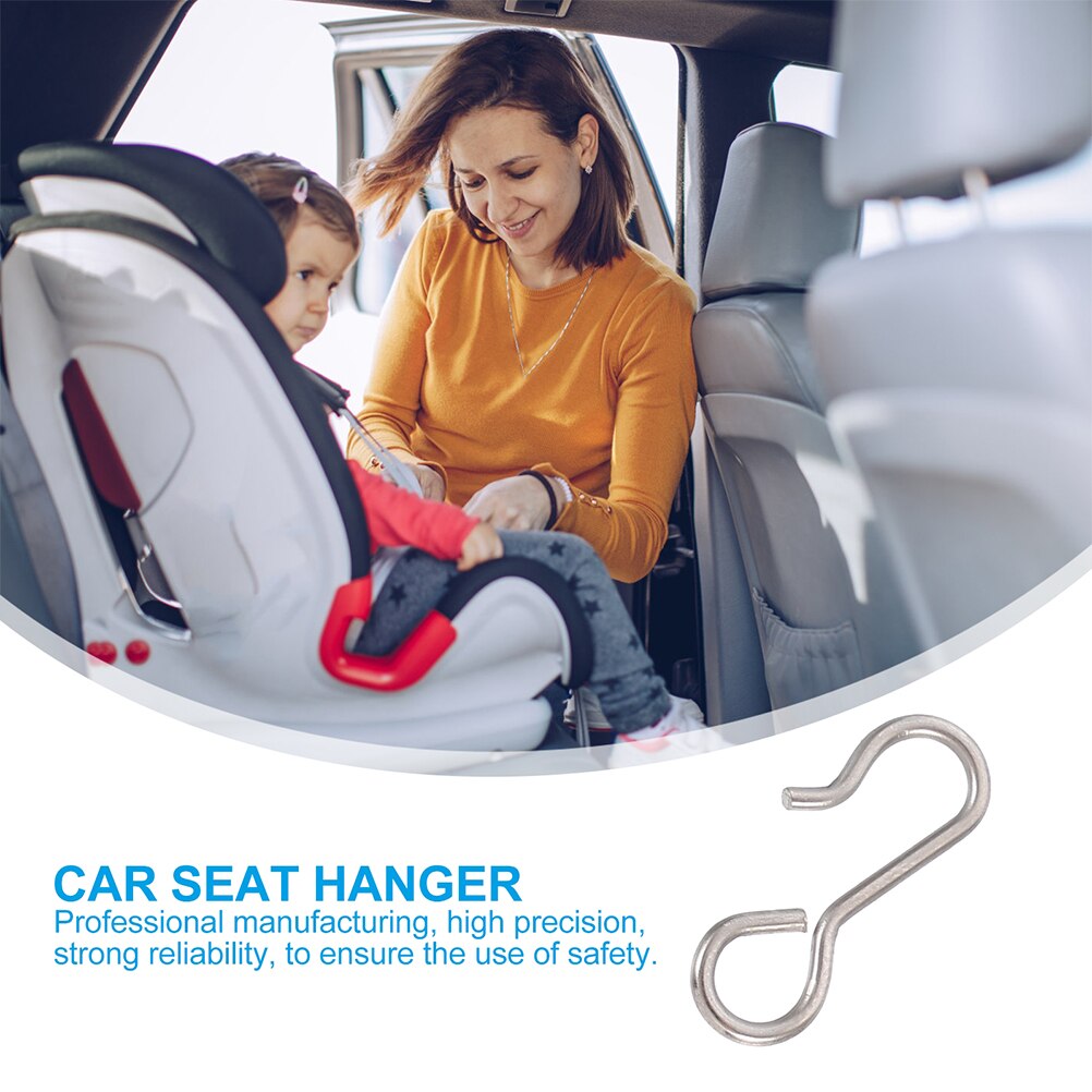 200pcs Car Seat Cover Cushion Hooks Vehicles Seat Covers Cushion S-shaped Hook