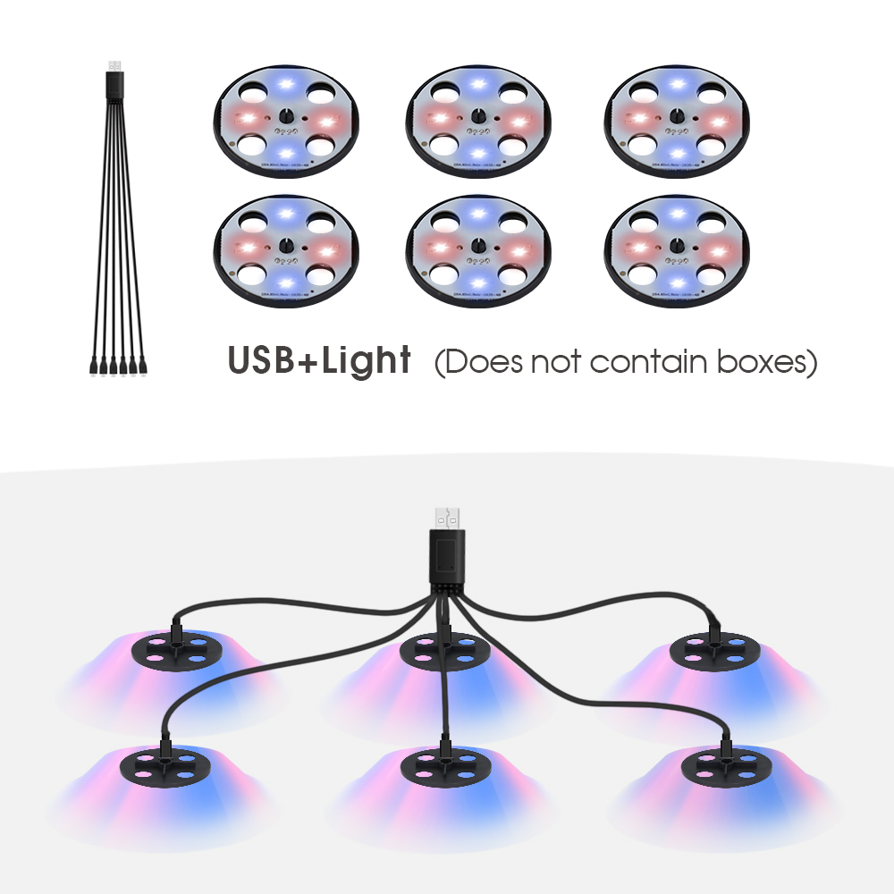 Indoor Garden Hydroponics Growing System LED Grow Light for Seed Starter Red Blue Lighting Greenhouse Germination Humidity Dome: WHITE