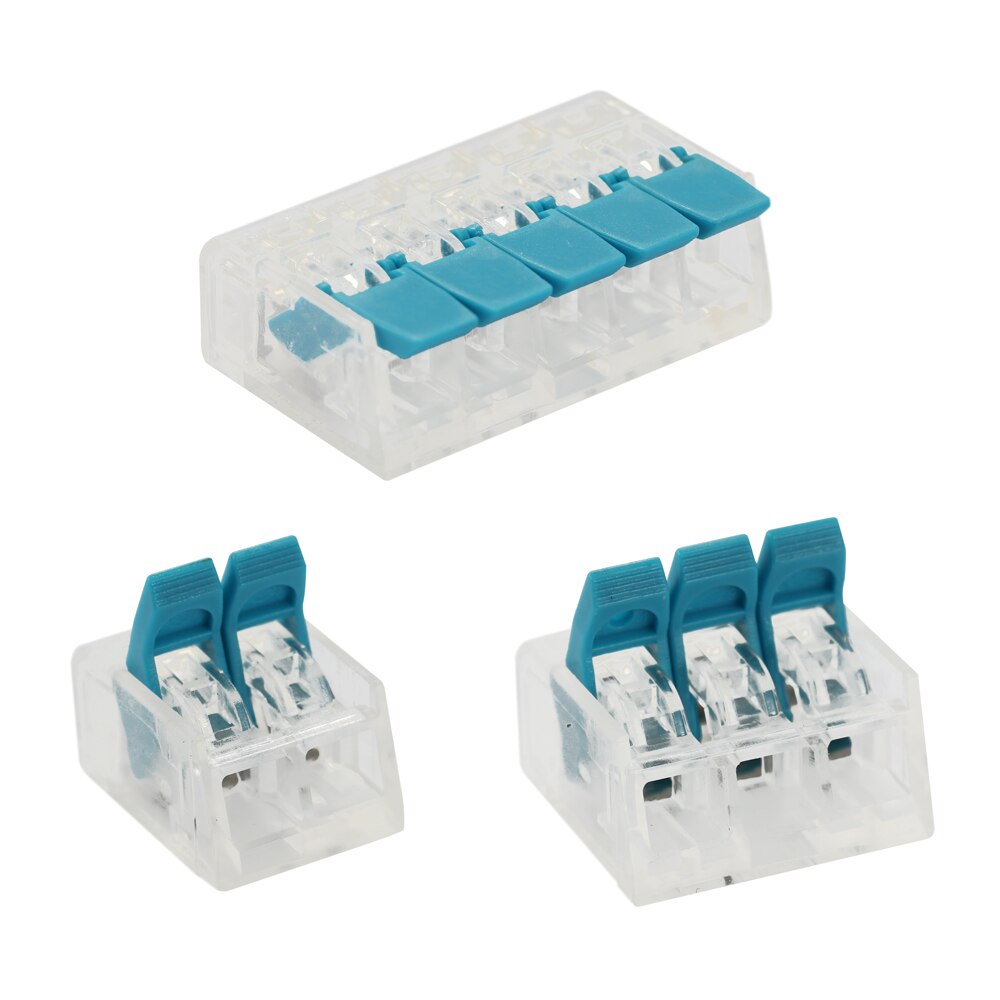 75pcs Cable Connector Wire Universal Junction Compact Box Connectors Quick Terminals with 2/3/5 Way