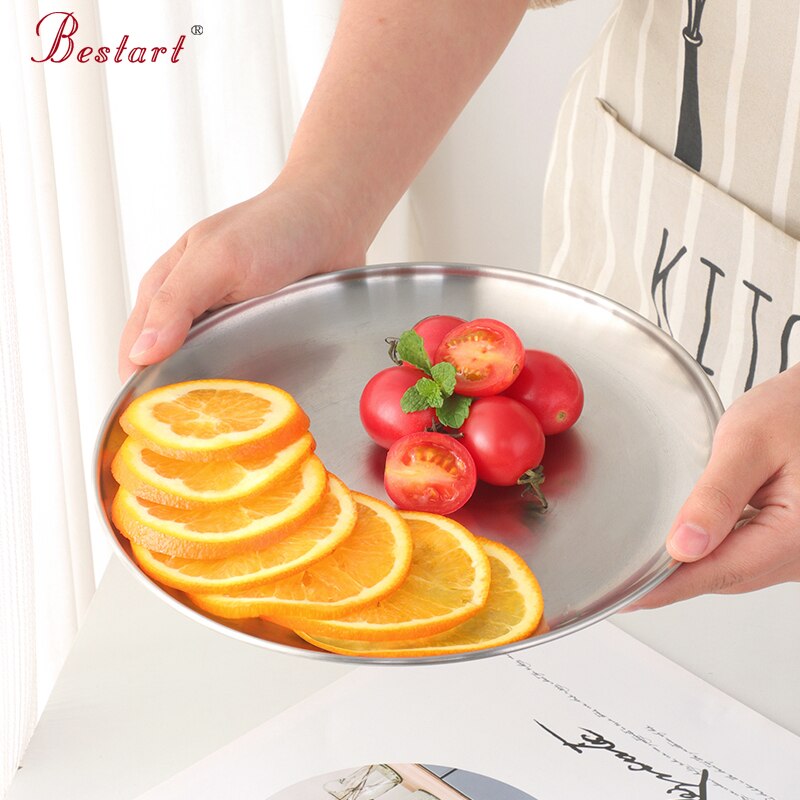 1 sztuk płyta grillowa okrągłe ze stali nierdzewnej grill koreańnarty płyta nie spalona nie-Stick piknik na świeżym powietrzu płyta grillowa