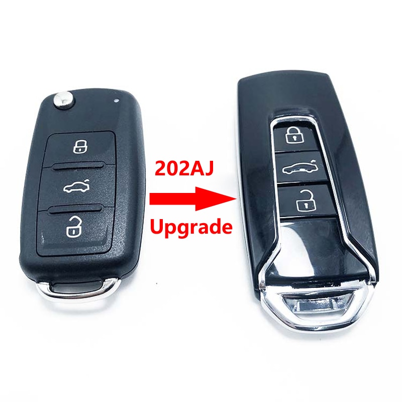 Auto Gewijzigd Keyless Afstandsbediening Sleutel Shell Voor Vw Golf Jetta Tiguan Polo Eos Voor Skoda Octavia Superb Yeti Fabia 202AJ smart Key Case