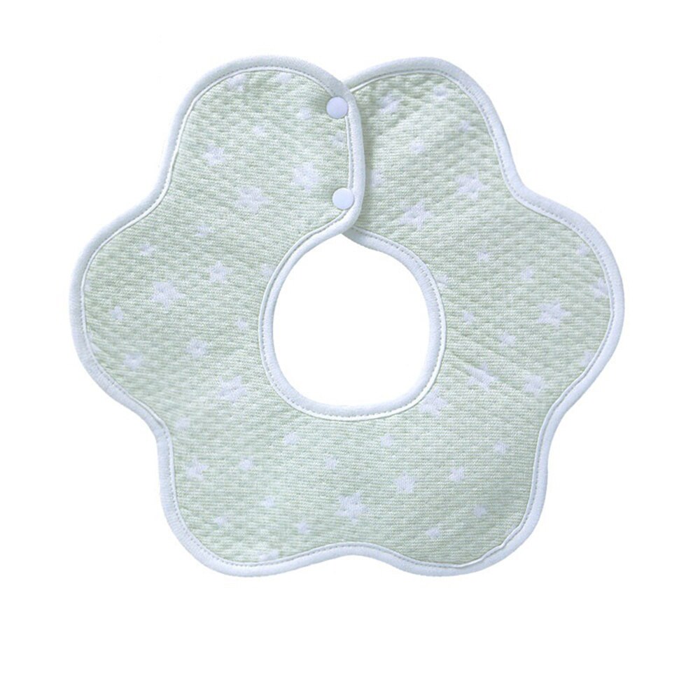 Bonito estilo flor babadores de bebê girando duplo pressão padrão de moda coração estrela babadores meninas meninos colar cachecol: Vermelho