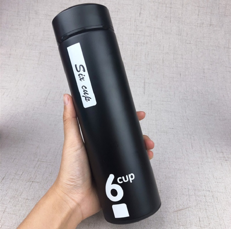 304 Stainless Steel Water Bottle 500ml Water drinking Bottle Vacuum Insulated Wide Mouth Travel Portable Thermal drink Bottle