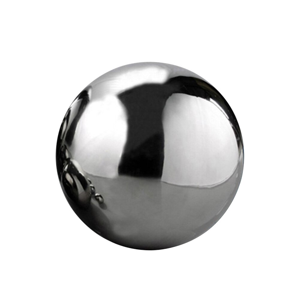 Home Decoration Glitter Disco Mirror Ball Craft Sphere Seamless Stainless Steel Dance Hotel Ornament Party: Silver  19mm