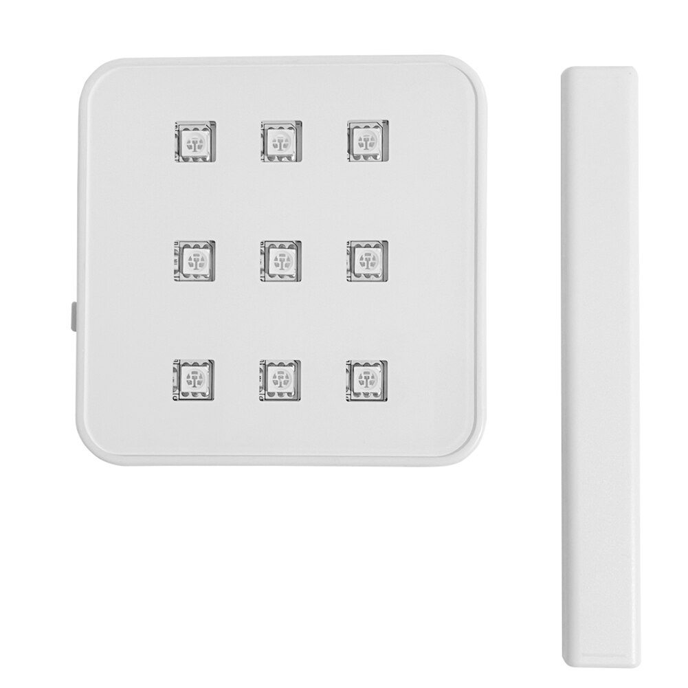 Handheld Disinfection Light Square Panel Ultraviolet Fluorescent Light Mobile Portable Mites Removal Lamp 3W UV for Clothes: Black