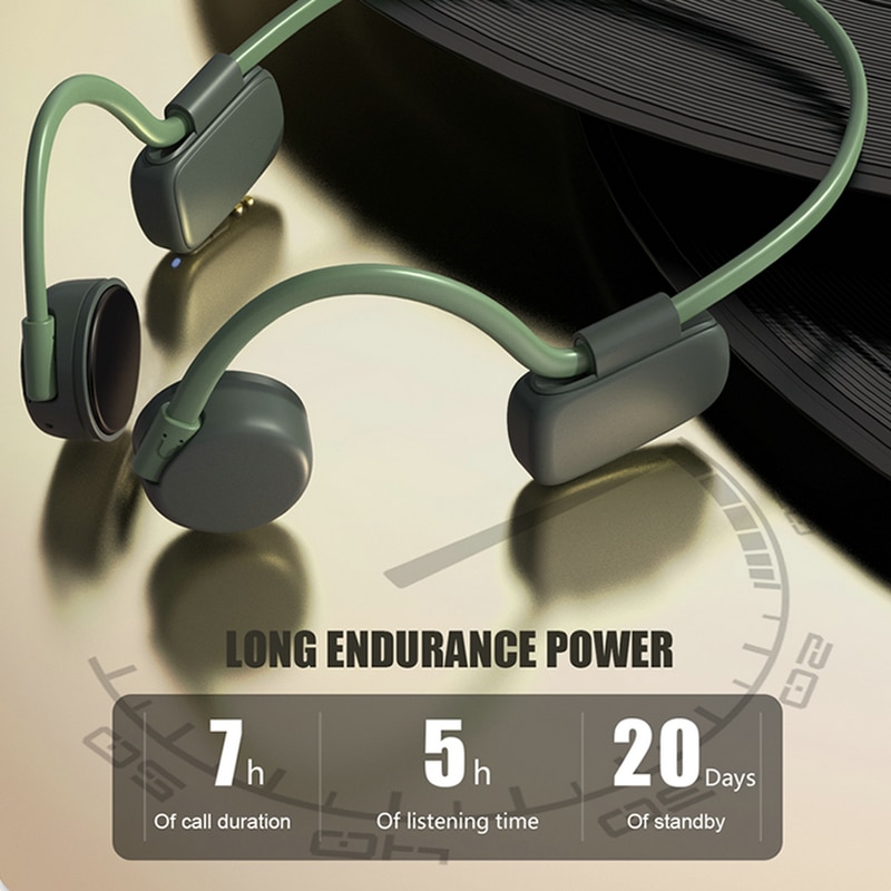 Bluetooth 5.0 BH528 Wireless Headphones Bone Conduction Earphone Outdoor Sport Headset with Microphone Handsfree Headsets