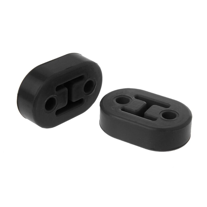 2x Heavy Duty Exhaust Hanger Bushing Support 2 Holes Bracket Rubber Mountqiang
