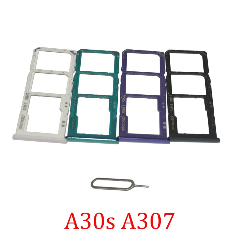 Plateaux de carte SIM et SD pour Samsung Galaxy A30s, A307F, A307FN, A307G, A307GT