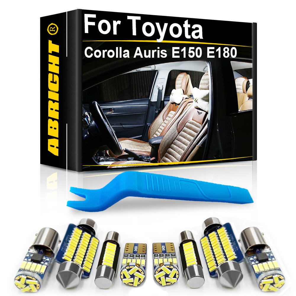 Luz LED Interior Canbus para coche, accesorios para Toyota Corolla Auris E 12, 15, 18, E150, E180, 1988, 2004, , , , , ,