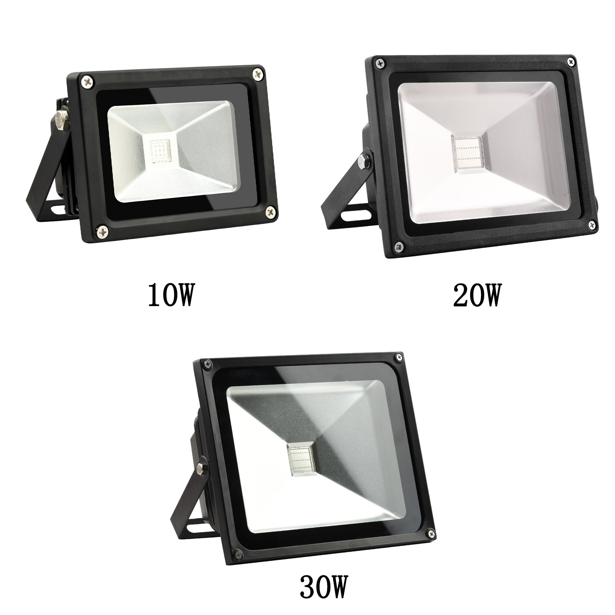 ANJOET 10W 20W 30W Ultraviolet light LED floodlight 85-265V UV Fluorescent Bulb 395nm Black Light Violet Lamps prom Lighting