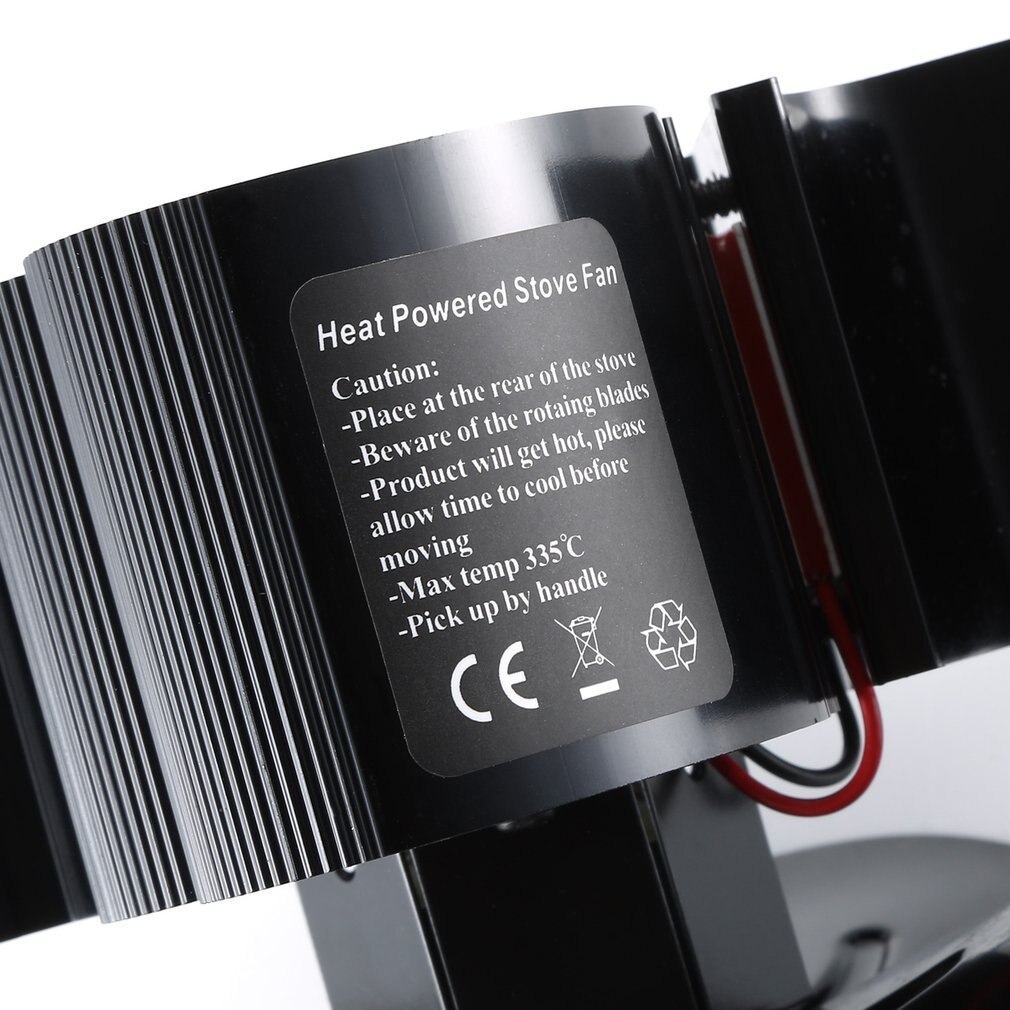 Mini 4 Blade Fireplace Wood Burning Stove Or Pellet Stove Effectively Dispersing Warm Air Around Your Room Electric Stove Fan