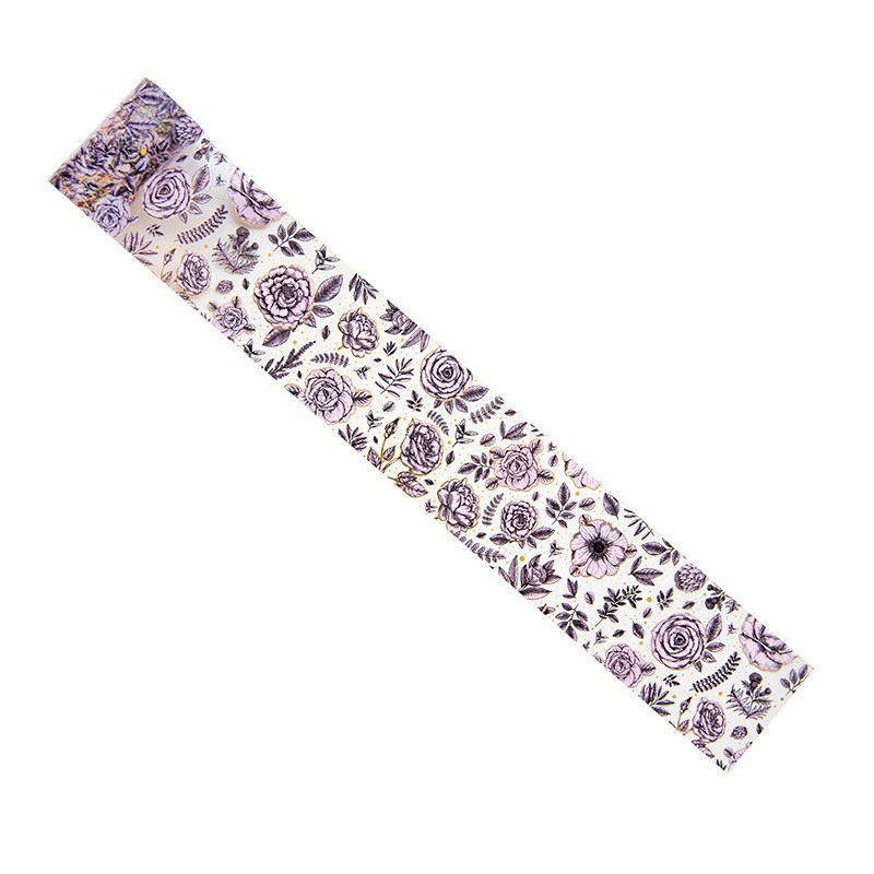 Cinta adhesiva decorativa para manualidades, de flores coloridas, Estilo vintage, DIY, álbum de recortes, envoltura de