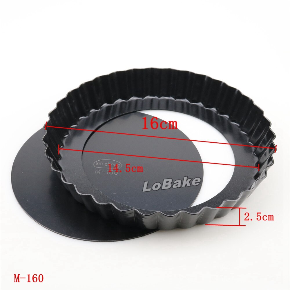 6 inches loose-bottom nonstick round flower wavy side pie pan pizza stone pancake cheesecake mold for DIY bakery accessories