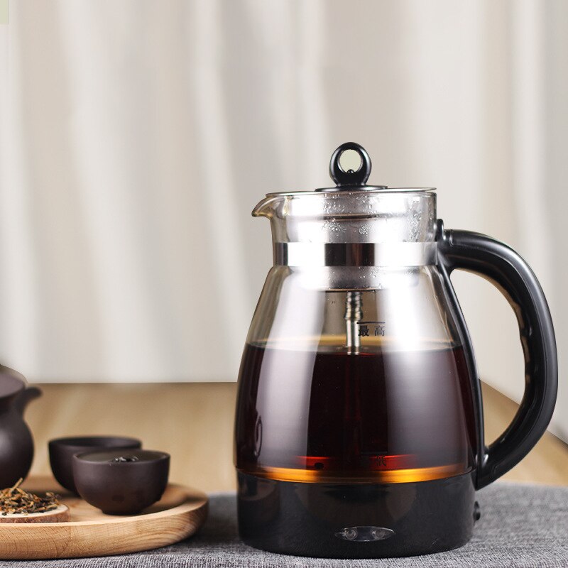 Electric Kettle Coffee Maker Tea Black Pu 'er Glass Steam Teapot Automatic -Type Set 600W 1L Samovar