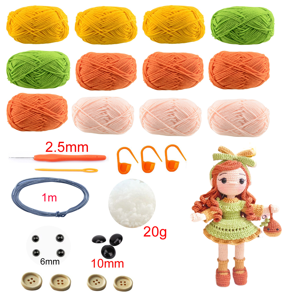Joli Gril Crochet Kit poupée bricolage tricot amigurumi Crochet animaux kits noël chat chien lapin jouet oiseau insecte fait à la main: Gris clair