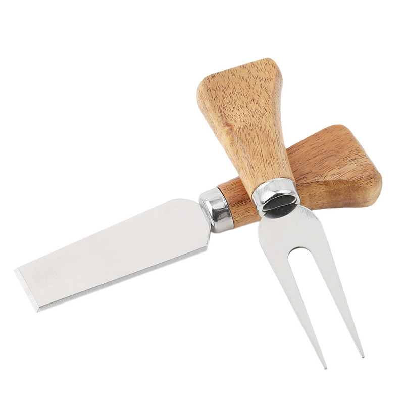 4 Pcs Baking Tool Cheese Slicer Wood Handle Cheese Cutter Set Collection Cheese Cutter Kit