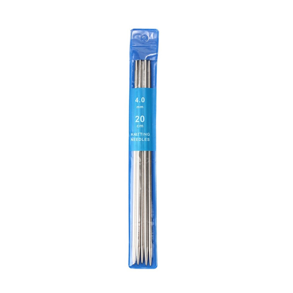 Breinaaldenset, 50 stuks, recht, aluminium, zilver, inclusief 22 enkelpuntige naalden, accessoires voor truien, sjaals, hoeden, handschoenen, sokken